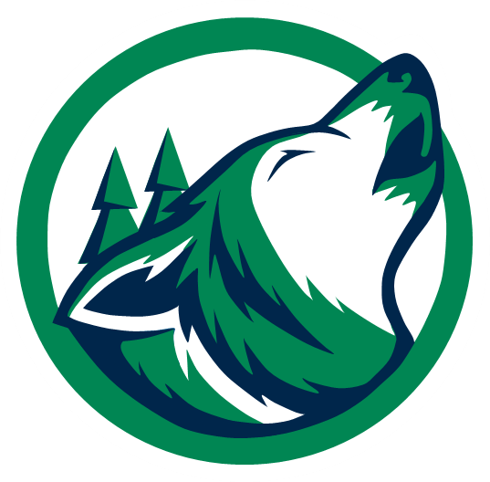 Green Wolves Logo Images Gallery - Wolf Logo Png Green (537x528)
