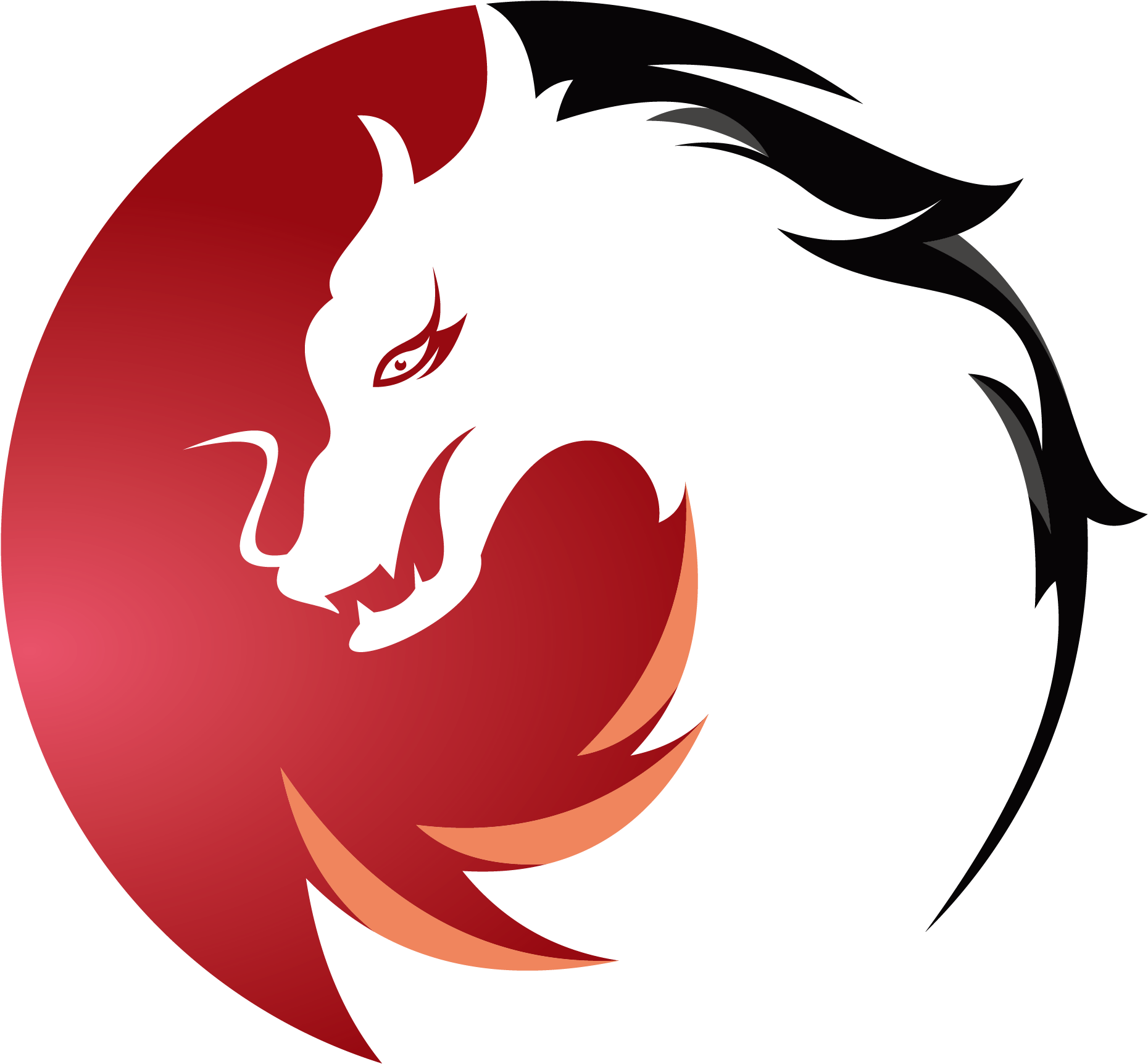 Logo Circle Creativity - Wolf Vector Logo Circle (2750x2125)