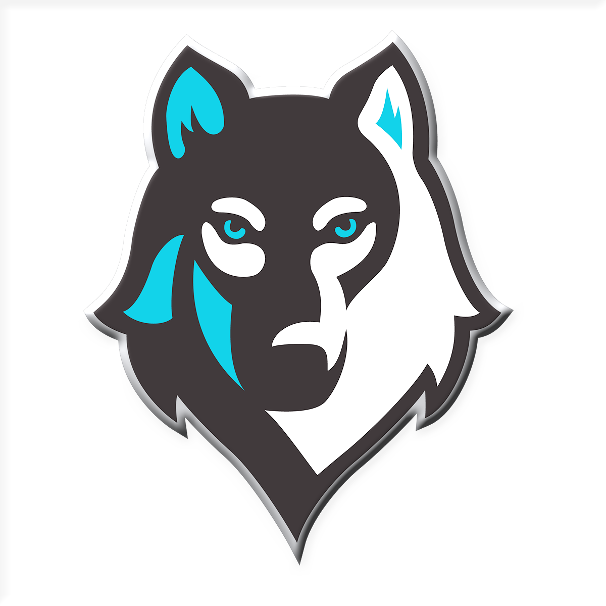 Yorkson Creek Middle School School District 35 Langley - Wolf Mascot Logo Png (1200x1200)