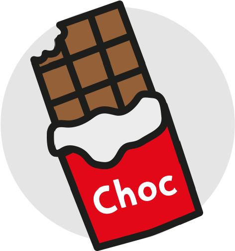 Chocolate Bar Cartoon Transparent Background (501x601)