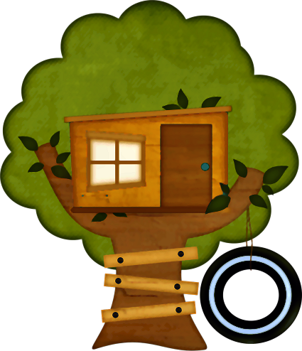 Tree Planting And Clip Art - Tree House (425x494)