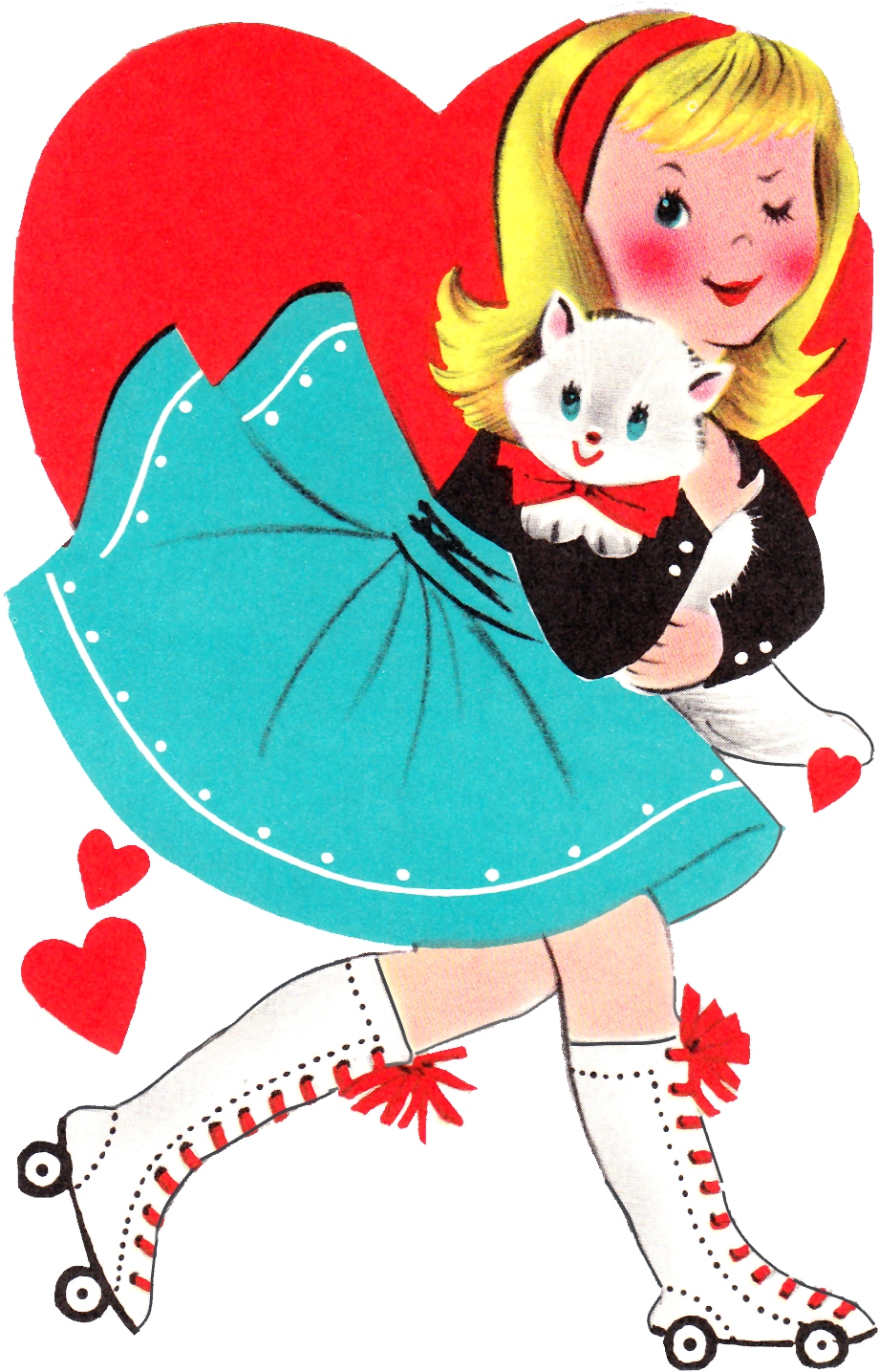 Retro Valentine Printble - Roller Derby Valentine Cards (1200x1600)