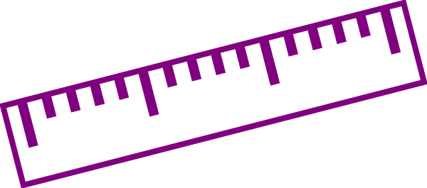 Ruler Clipart Silhouette (600x265)