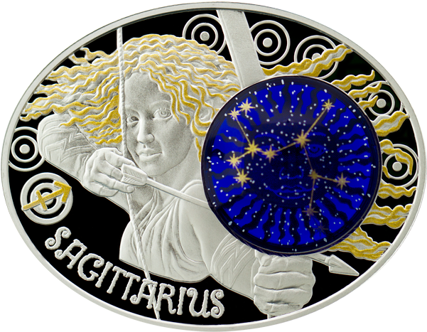 Macedonia 2014 10 Denars Sagittarius Signs Of The Zodiac - Sagittarius (600x600)