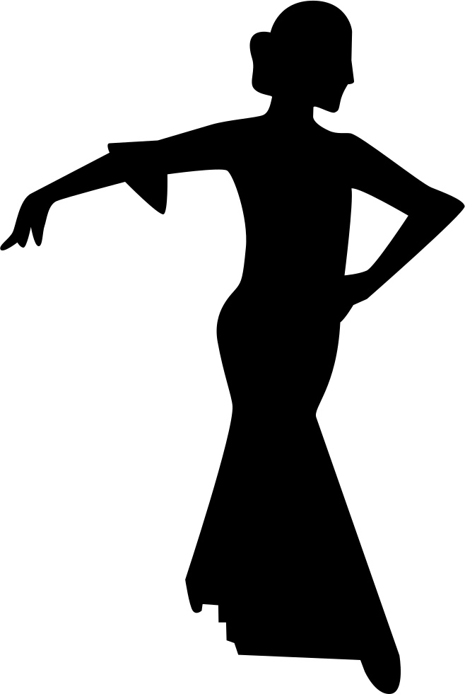 Flamenco Female Dancer Silhouette Comments - People Silhouette Dancing (658x981)