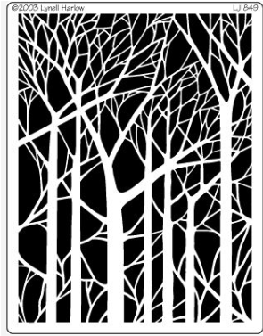 Bare Trees - Tree Paper Cut Out Template (378x378)