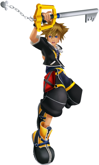 Kingdom Hearts Iii Png Picture - Sora Kingdom Hearts 2 Png (450x600)