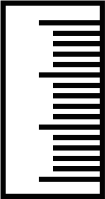 Measurement Ruler Vector - Regla De Medir Icono (400x400)