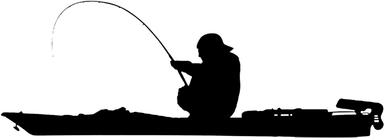 Kayak Fishing Forum Topic Yakangler Swamp And River - Kayak Fishing Silhouette (750x278)
