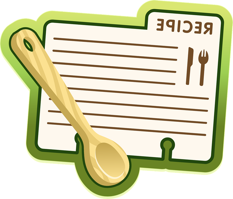 Free Recipe Sheet Clip Art - Recipe (800x683)