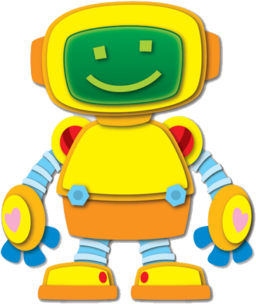 Robot Clip Art, Can Be Used For Robot Bolt Counting - Robot Clipart (388x468)
