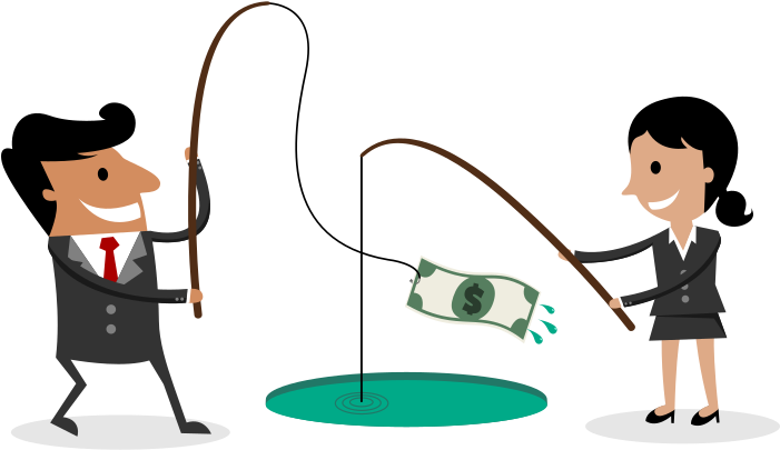 Vector Illustration Of Business Man And Business Woman - Microstock Photography (1200x500)