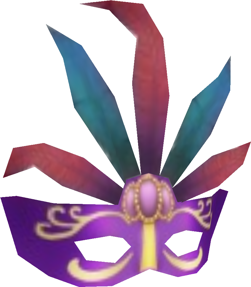 Fancy Purple Mask - Mask (864x990)