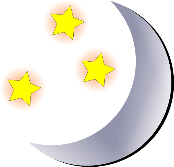 Moon And Stars Clip Art At Clker Com Vector Clip Art - Circle (600x577)