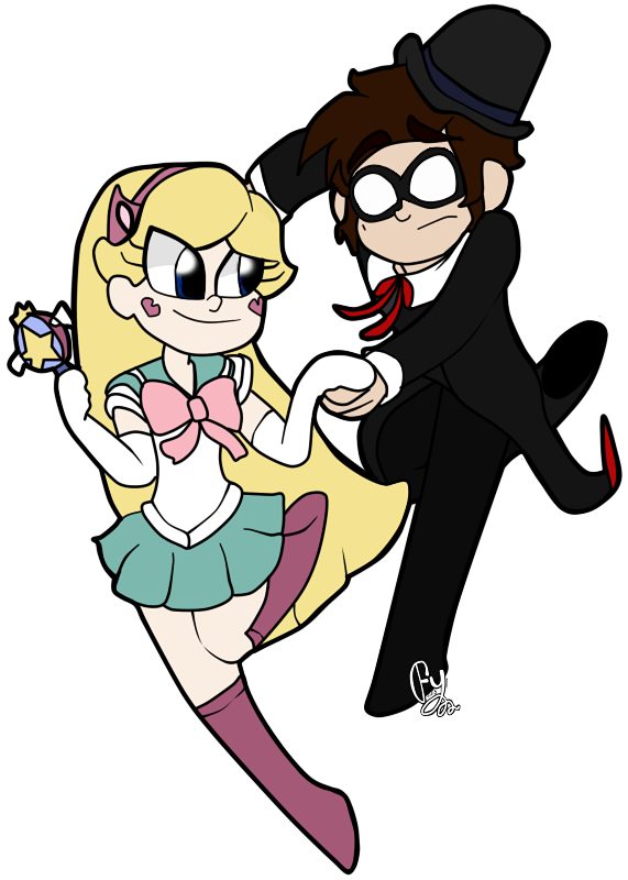 Star Moon X Tuxedo Marc By Yusunaby - Star Vs. The Forces Of Evil (600x800)
