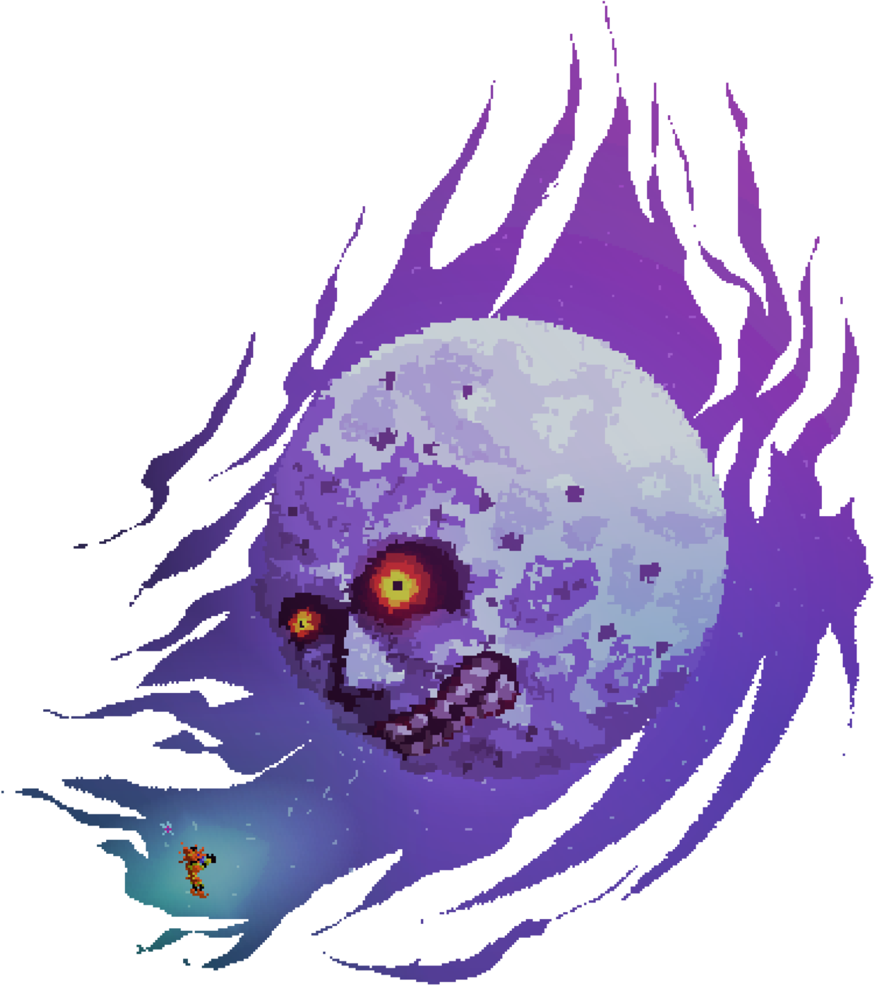 Majora's Mask Pixel Art By Ruokdbz98 Majora's Mask - Majoras Mask Pixel ...