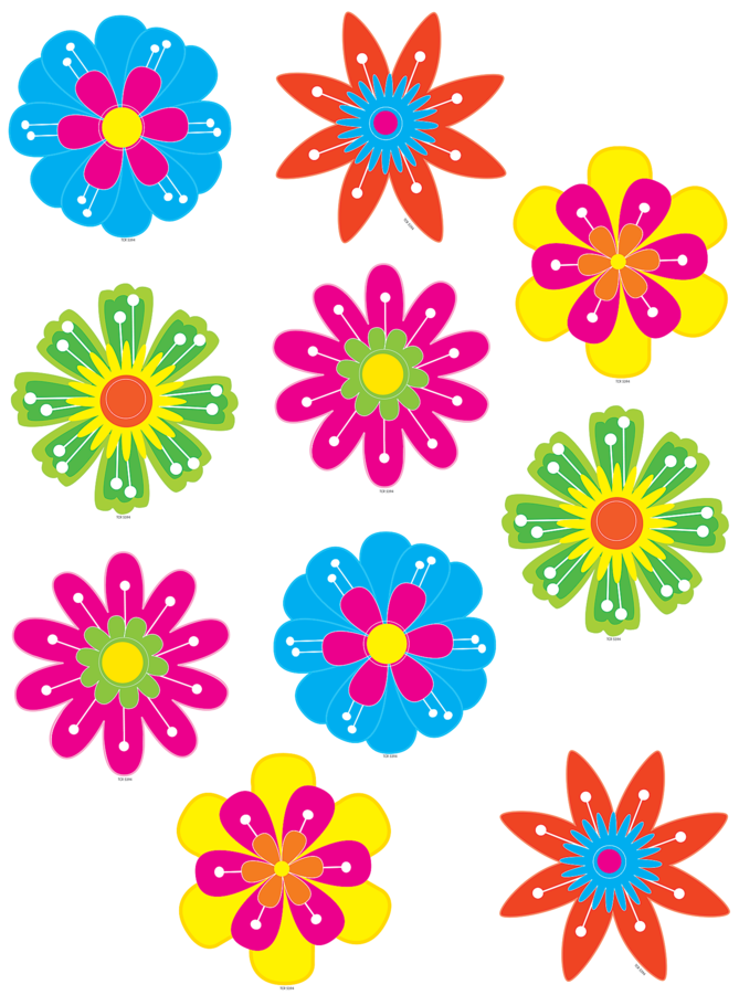 Tcr5394 Fun Flower Accents Image - Flowers Design For Classroom (900x900)