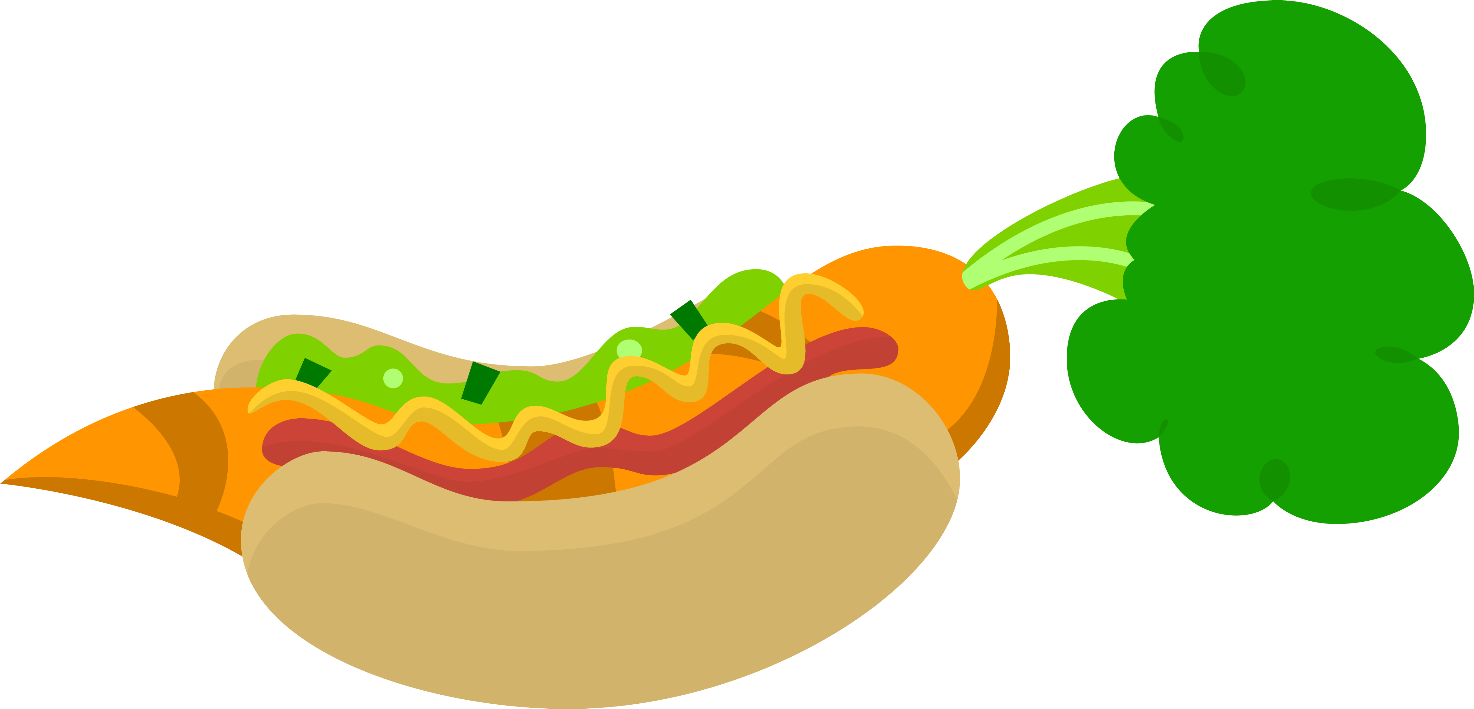 Glitchking123, Carrot, Carrot Dog, Food, No Pony, Rarity - Mlp Food (4741x2331)