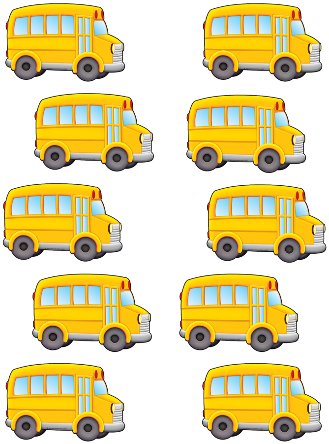 Tcr5294 School Bus Accents Image - Teacher Created Resources 2 5/8" Mini Accents, School (900x900)