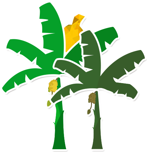 Monkey Banana Tree Clipart - Monkey Banana Tree Clipart (482x502)