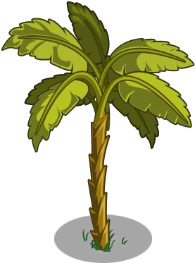 Clip Art Ilration Of A Tropical Banana Tree - Cuban Banana Tree (300x400)
