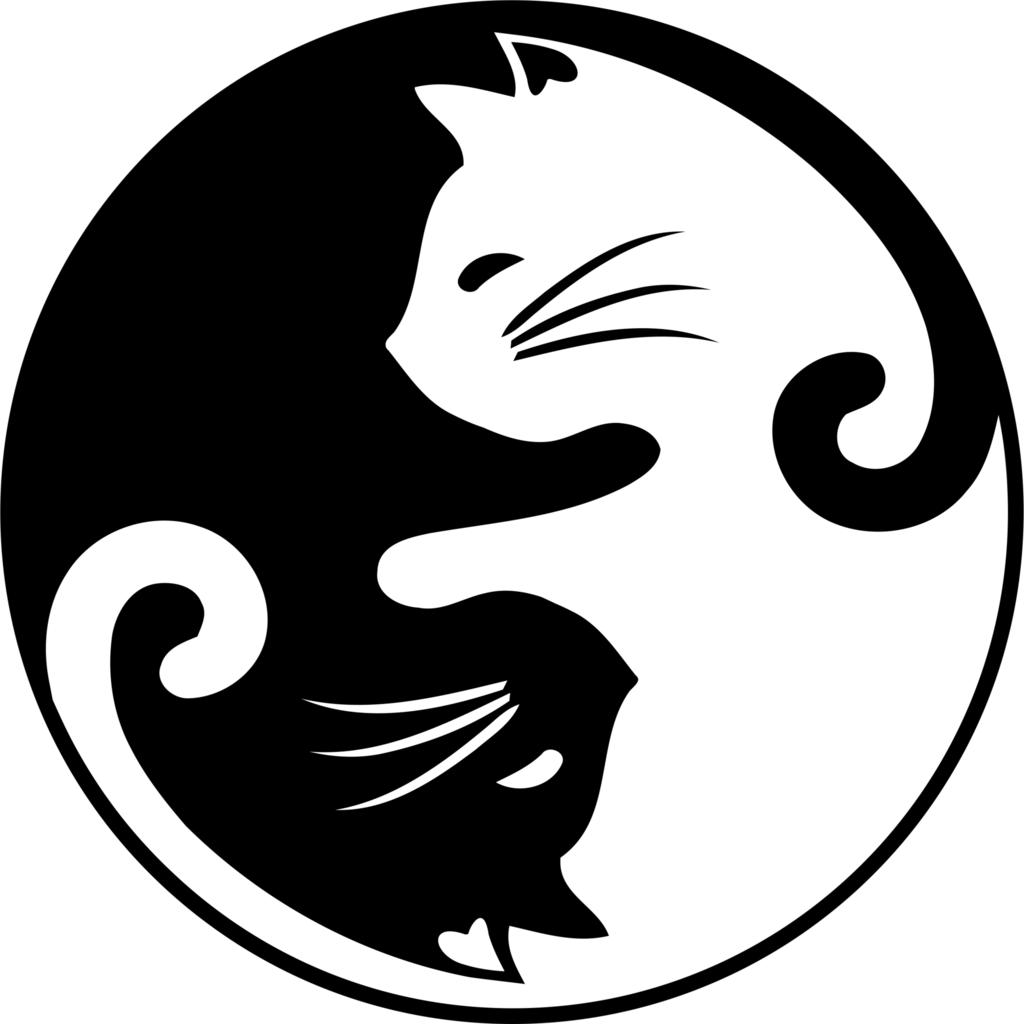 Image Result For Yin Yang Cat Art - Cat Yin And Yang (1024x1024)