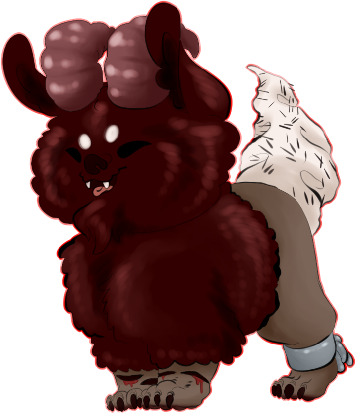 Devil's Food Cake Dog By Dinosam - Illustration (871x917)