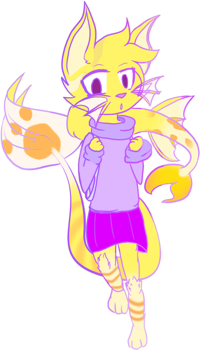 Catfish Girl By Laurenthefox - Illustration (700x1142)