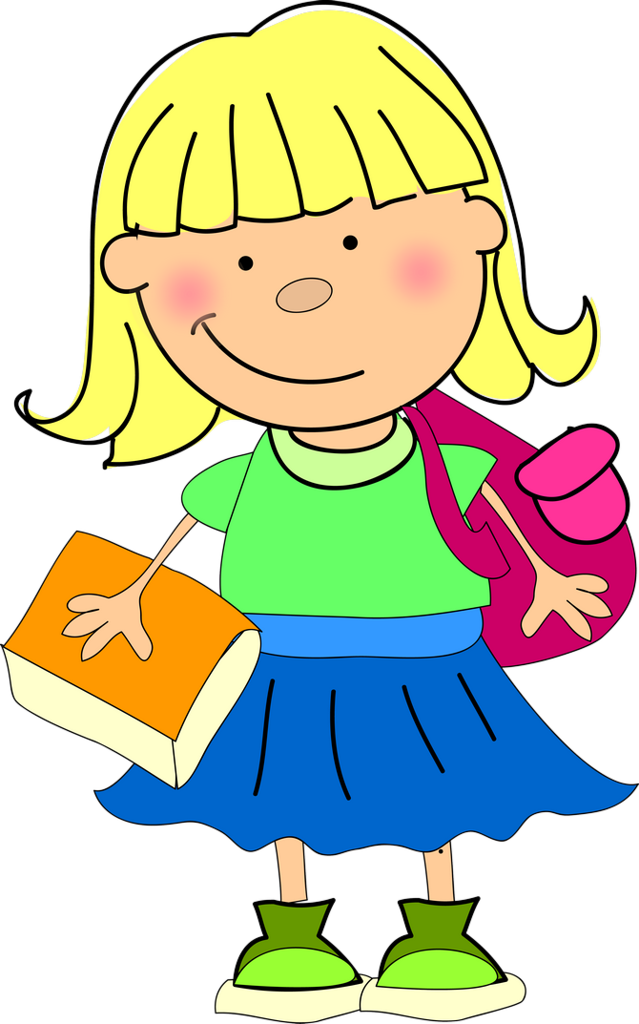 Album - Clipart Pic Of A Girl Going To School (639x1024)