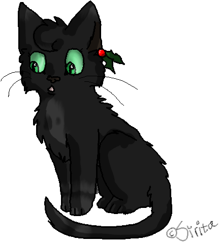 Hollyleaf Chibi By Siritasprite - Cat Yawns (522x579)