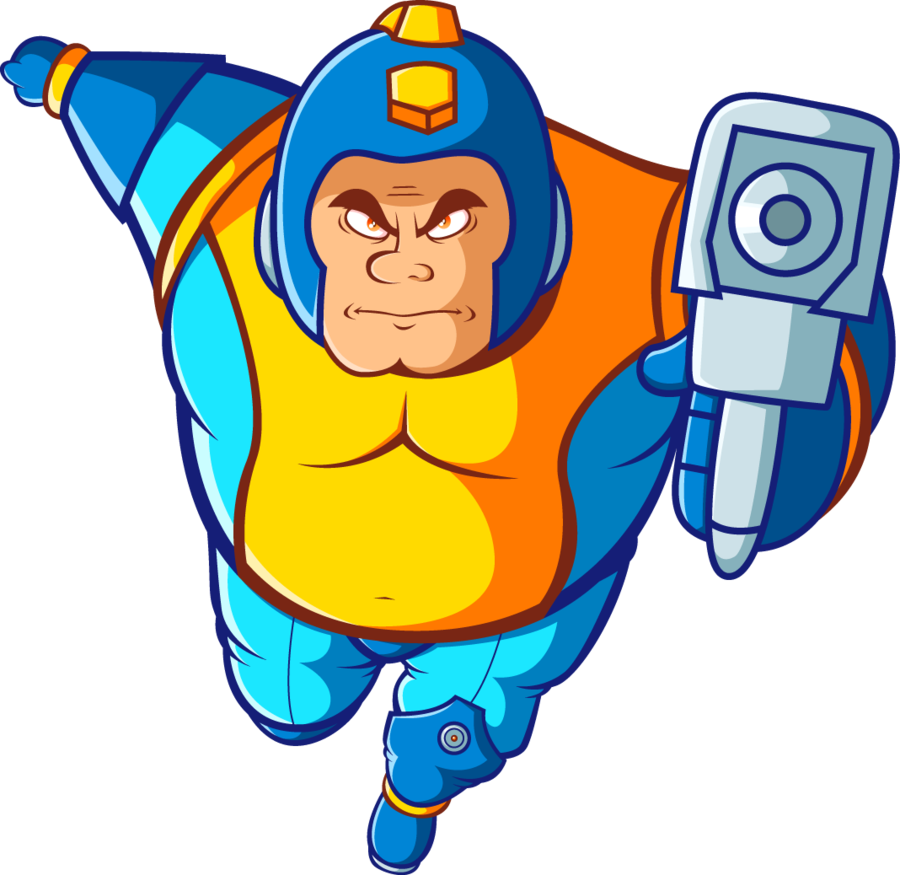 Member - Mega Man With A Gun (900x875)