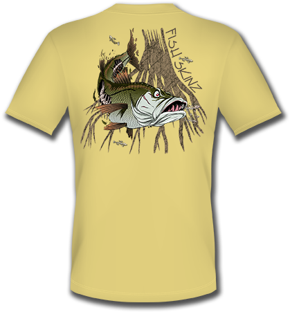 Skeleton Snook Short Sleeve T - T-shirt (432x468)