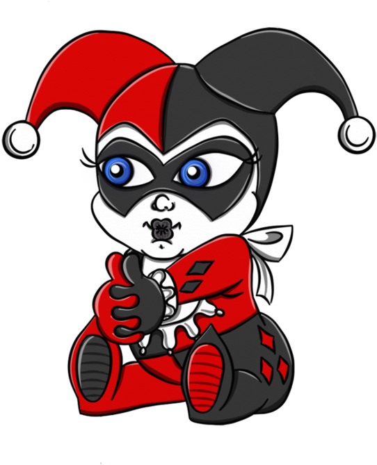 Baby Harley Quinn By Radpencils On Deviantart - Harley Quinn (900x692)