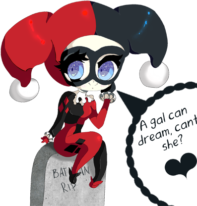 Chibi Harley By Yukibean - Cute Harley Quinn Chibi (450x434)