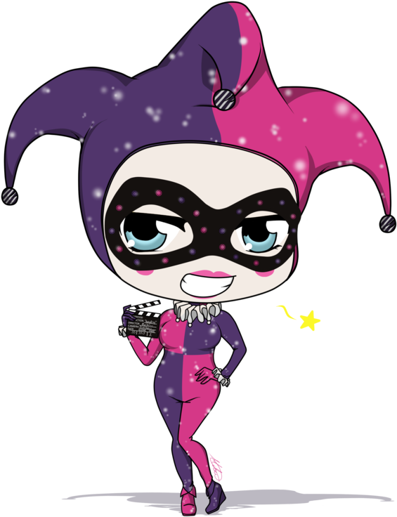 Hollywood Harley Quinn By Mibu No Ookami - Harley Quinn With Mermaid (600x802)