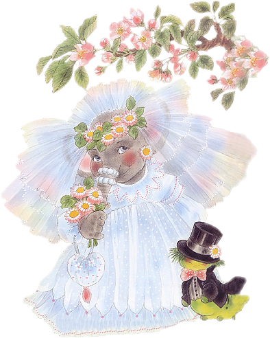 Cute Elephants Cartoon Clip Art Images - 19 Anos De Casados Bodas (500x500)
