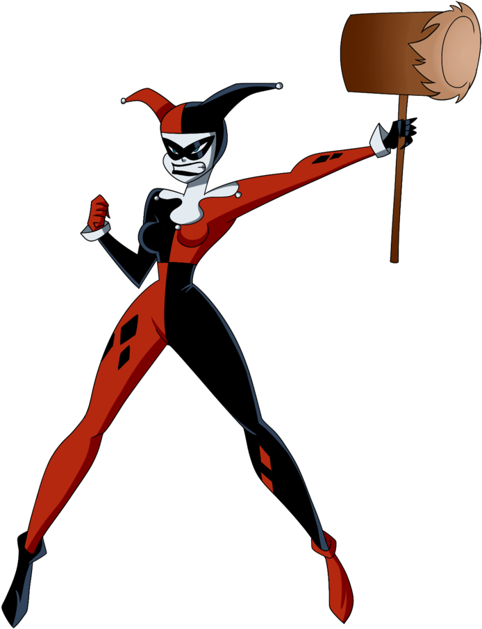 Harley Quinn With Her Hammer By Budtheartguy On Deviantart - Cartoon (800x953)