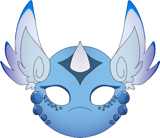 Dragonair Mask By Ruubixcube - Dragonair Mask By Ruubixcube (570x483)