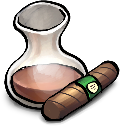 Downloads For Whiskey Carafe With Cigar - Downloads For Whiskey Carafe With Cigar (512x512)