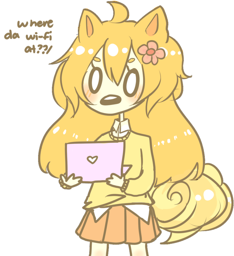 Pom Gets Wifi Anime - Cartoon (866x923)