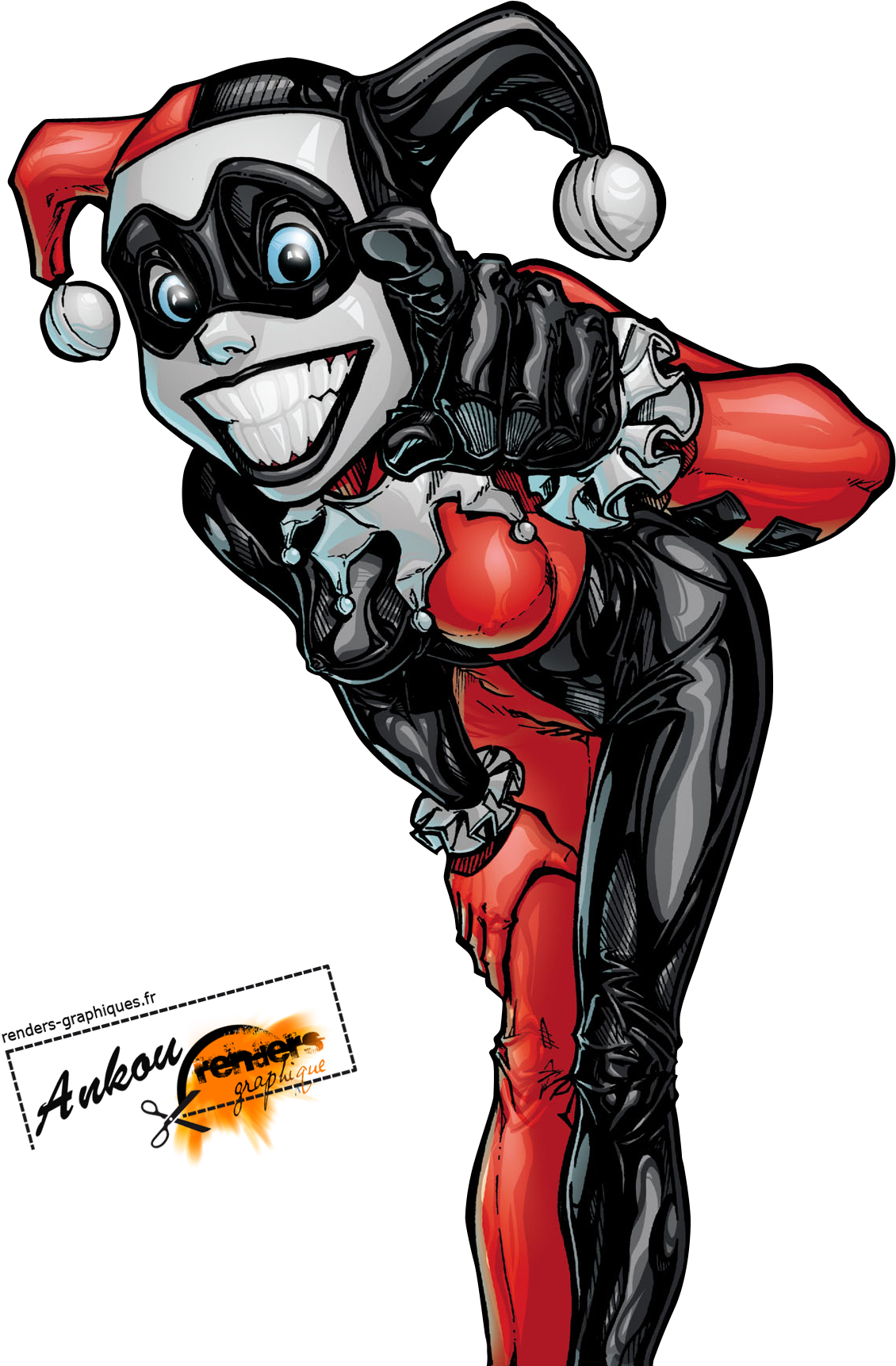 Harley Quinn Suicide Squad Sticker Clipart Illustration - Harley Quinn Comics Png (1304x1912)