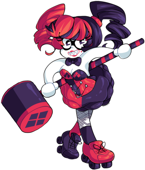 Transparent Harley Quinn - Original Transparent Harley Quinn (500x607)