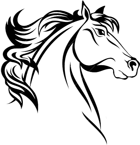 Giày Nữ Cao Cấp Gafa Với Gót Trong Suốt Cùng Hoa Thật - Horse Head Vector (512x512)