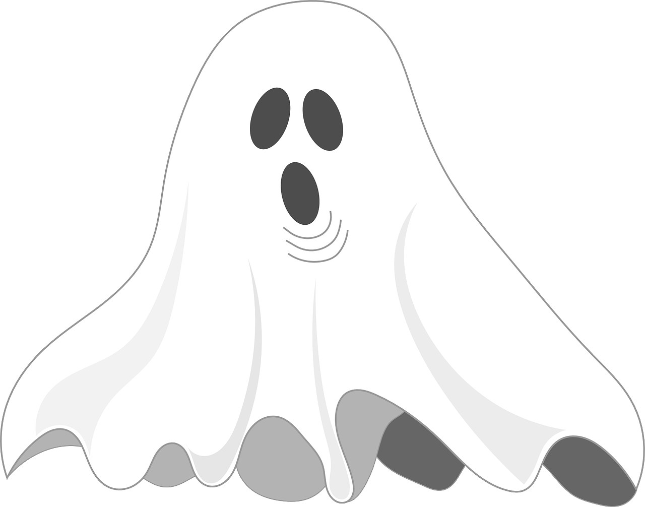 Scottish Family Offers £50,000 For Nanny Job In Haunted - Simple Ghost Illustration Halloween Pendant Necklace (1280x1006)