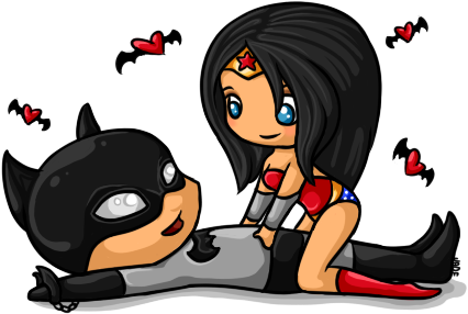 Harley Quinn - Batman And Wonder Woman (500x350)