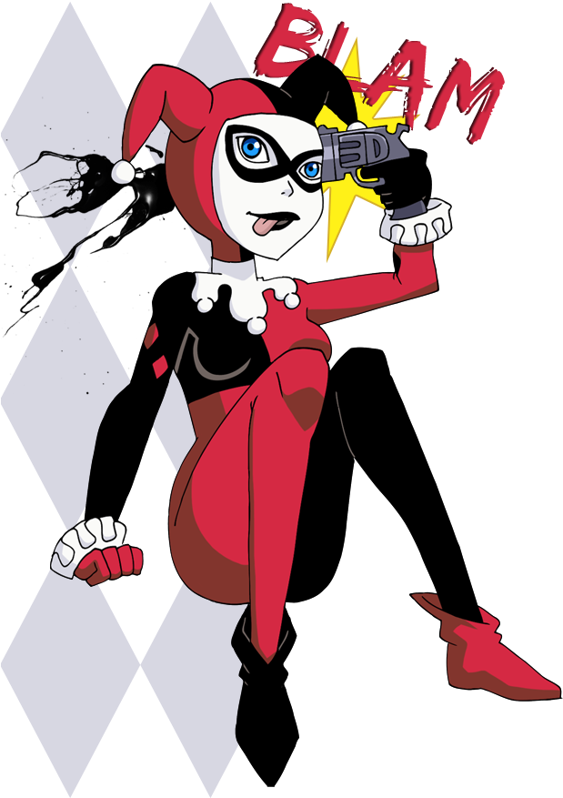 Harley Quinn By Glee-chan - Cartoon (629x892)