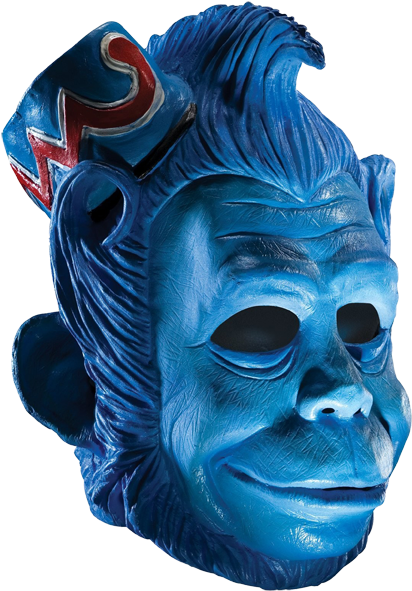 Latex Adult Flying Monkey Mask - Adult Flying Monkey Costume (600x600)