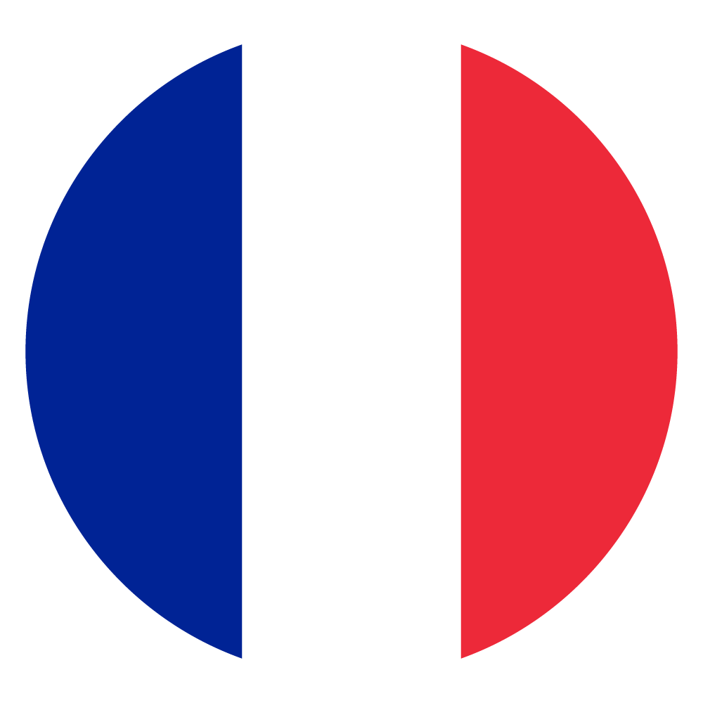 France Flag - France Flag Circle (1000x1000)