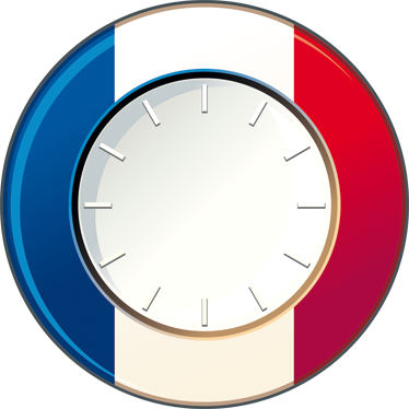 France Wall Clock Sticker - Clock (374x374)