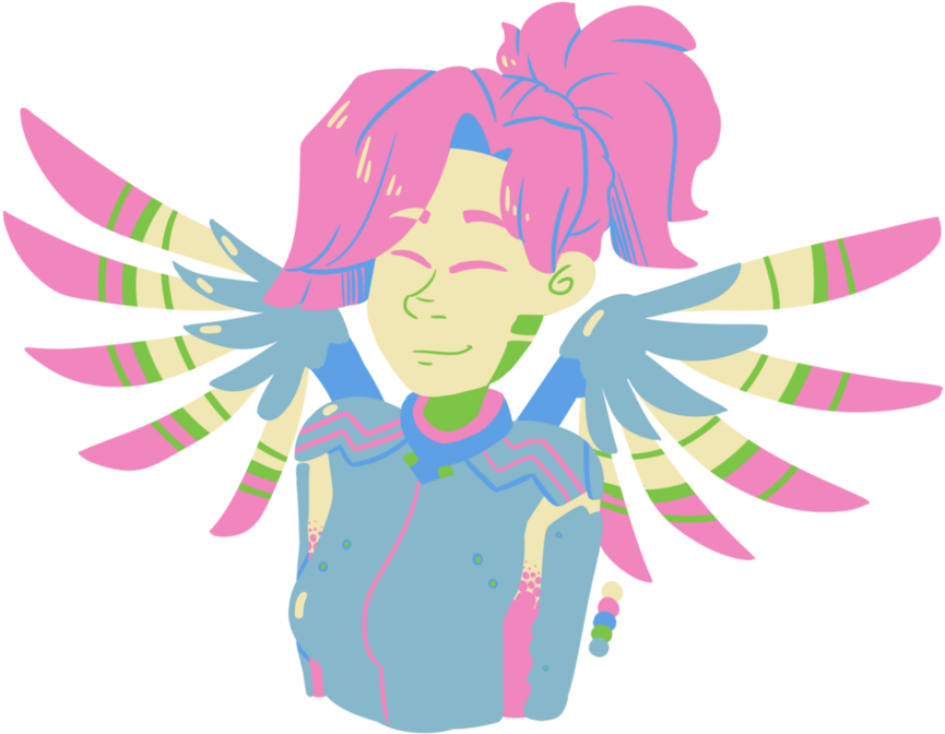 Mercy Palette Challenge By Cosmicmidnight - Illustration (933x857)